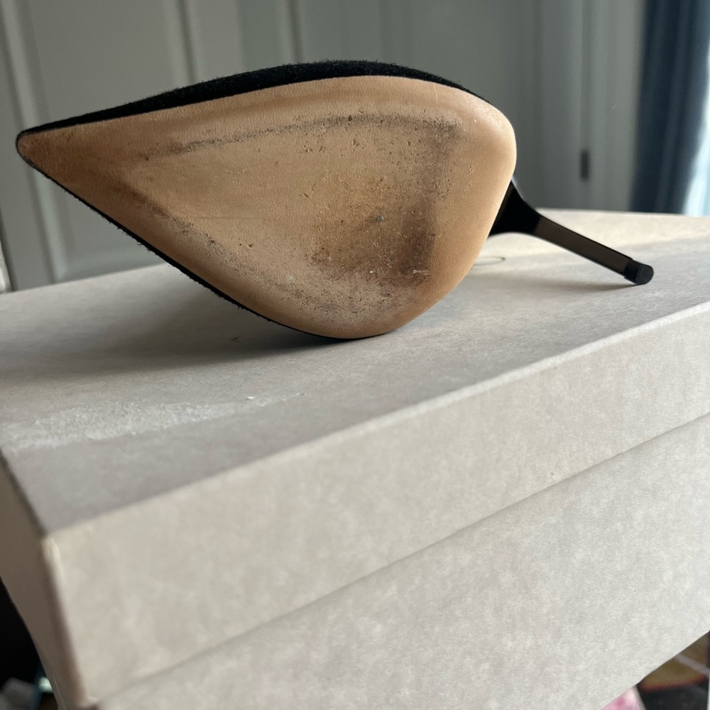 Beautiful Black Suede Jimmy Choo stiletto